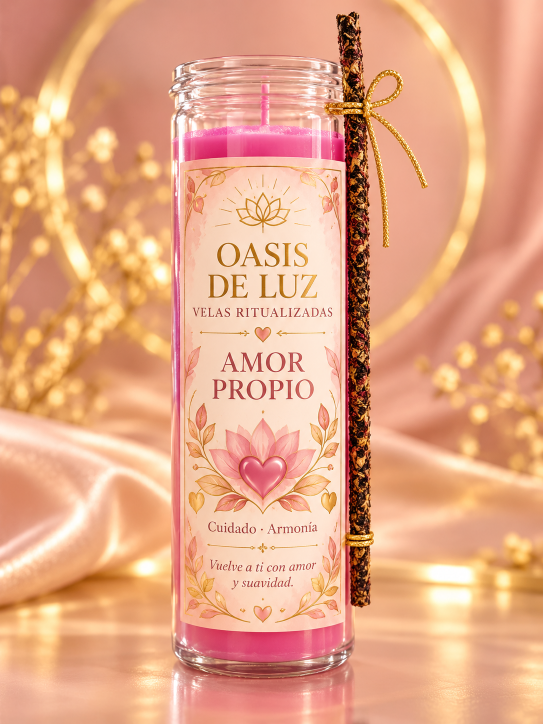 Vela Amor Propio de Oasis de Luz