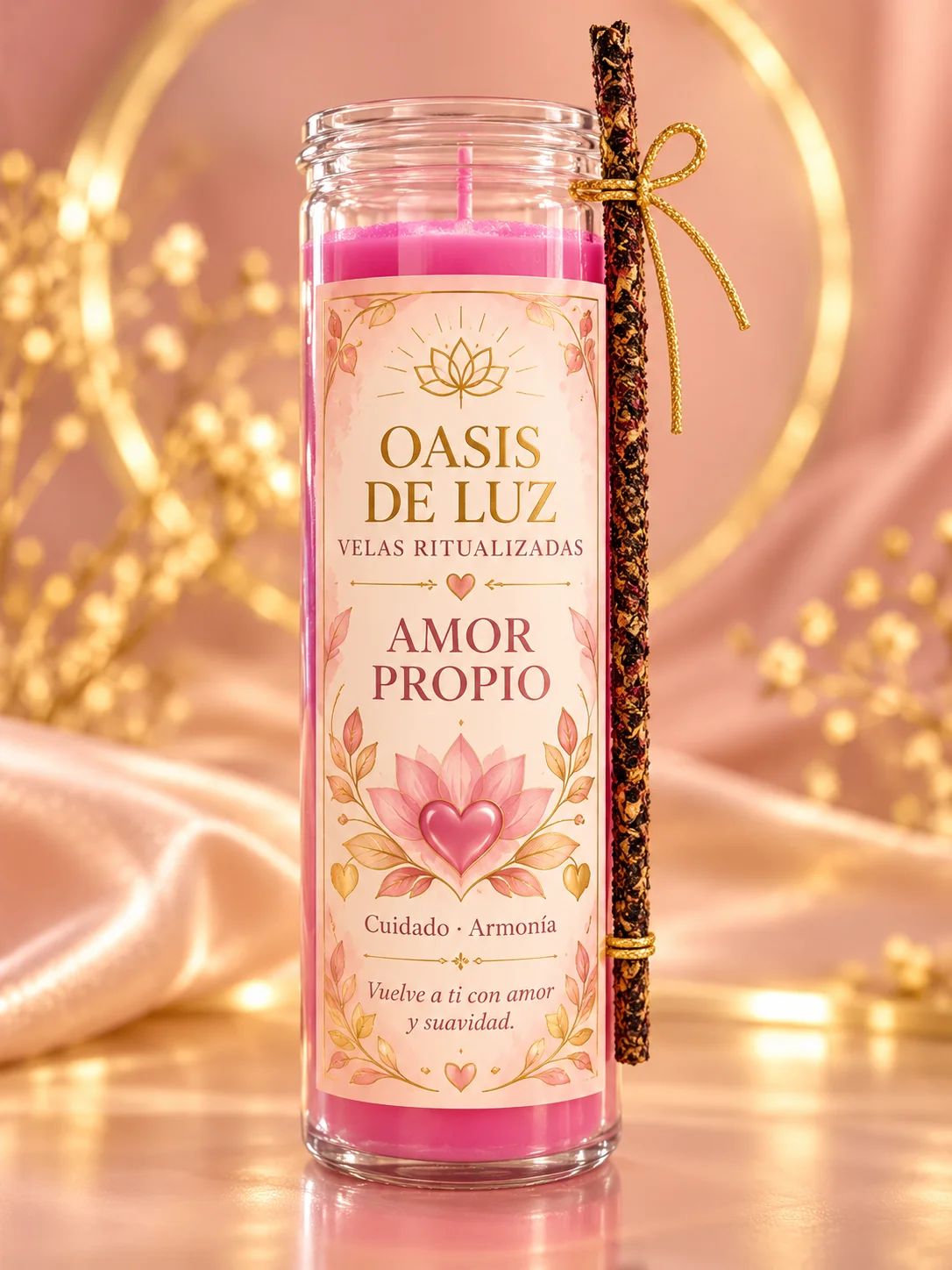 Vela Amor Propio de Oasis de Luz