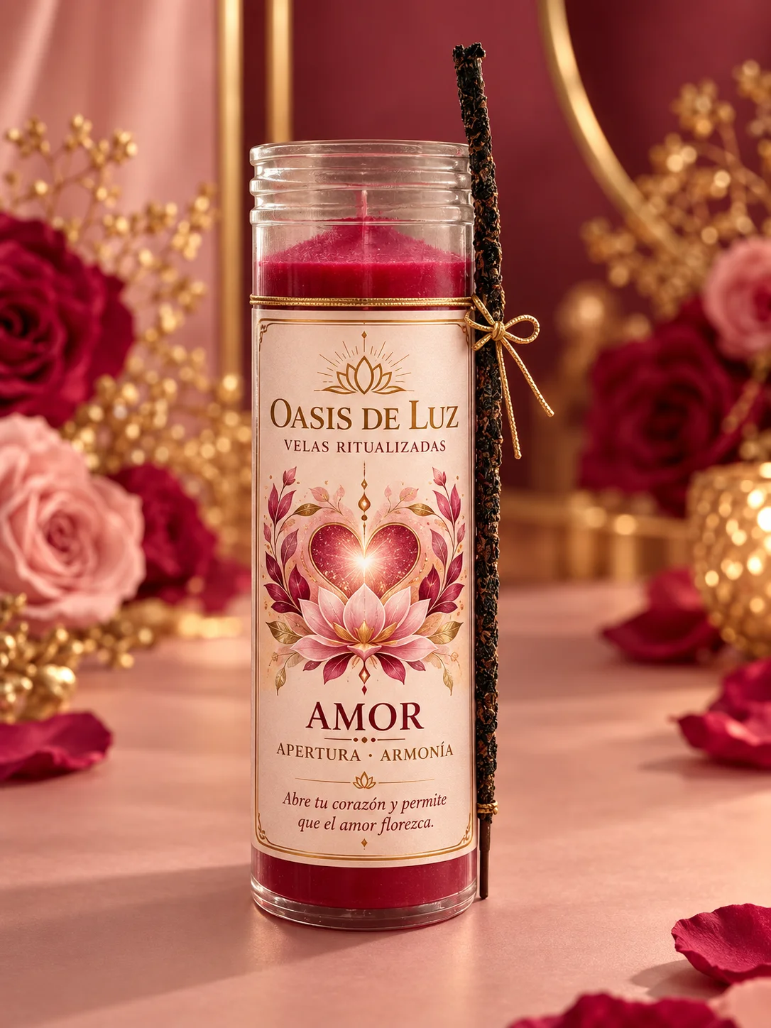 Vela Amor de Oasis de Luz