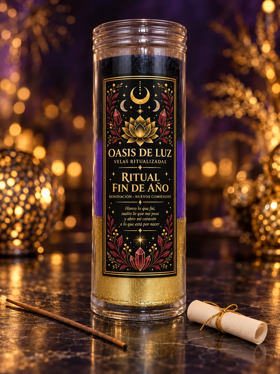 Vela Ritual Fin de Año de Oasis de Luz